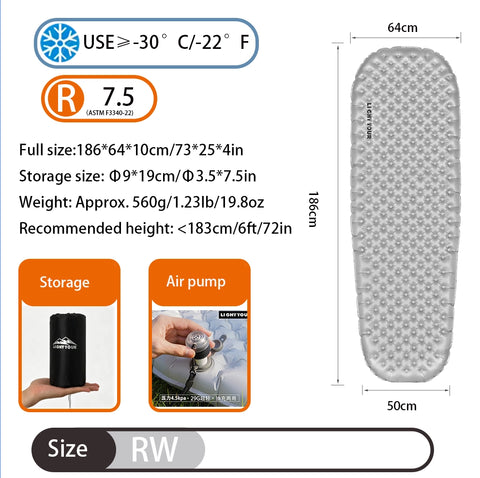 Image of Light Tour R7.5 20D Sleeping Pad
