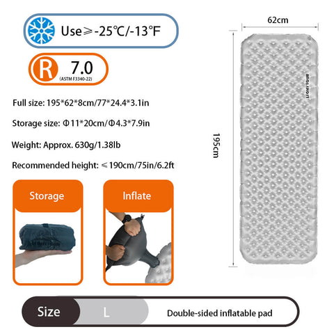 Image of Light Tour R7 Dual Air Chamber Sleeping Pad